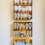 lampe murale recyclée et design