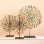 lampe avec objets récupérés